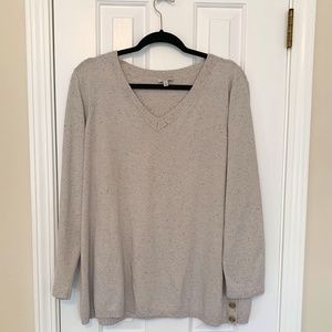 TALBOTS Long Sleeve V--Neck Sweater! SZ 2X